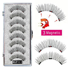 Load image into Gallery viewer, MB 8PCS Magnetic Eyelashes 3D False Magnetic Lashes Natural For Mink