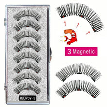 Load image into Gallery viewer, MB 8PCS Magnetic Eyelashes 3D False Magnetic Lashes Natural For Mink