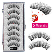 Load image into Gallery viewer, MB 8PCS Magnetic Eyelashes 3D False Magnetic Lashes Natural For Mink