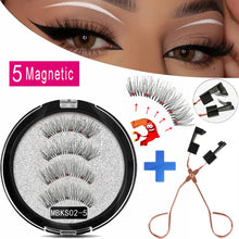 Load image into Gallery viewer, MB Magnetic Eyelashes with 5 Magnets Handmade Reusable 3D Mink False