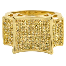Load image into Gallery viewer, Big Kite CZ Mens Micro Pave Bling Bling Ring