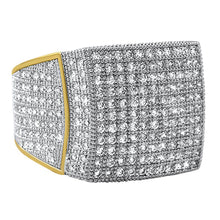 Load image into Gallery viewer, All Icey CZ Mens Micro Pave Bling Bling Ring