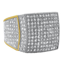 Load image into Gallery viewer, All Icey CZ Mens Micro Pave Bling Bling Ring