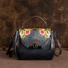 Load image into Gallery viewer, Retro Embossed Cow Leather Handbag