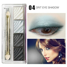Load image into Gallery viewer, 4 Colors Mineral  Eyeshadow Pallet Ultra Fine Powder Pigmented