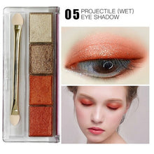 Load image into Gallery viewer, 4 Colors Mineral  Eyeshadow Pallet Ultra Fine Powder Pigmented