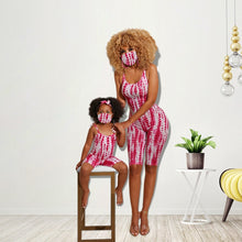 Load image into Gallery viewer, Ma&amp;Baby Summer Family Clothing Matching Outfits Jumpsuit Mother And
