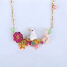 Load image into Gallery viewer, Magic Encounter Series Enamel Color Glazed White Bunny Flower
