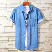 Load image into Gallery viewer, Male Business Casual Thin Denim Shirt Classical Fashion All Match