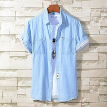 Load image into Gallery viewer, Male Business Casual Thin Denim Shirt Classical Fashion All Match