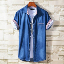 Load image into Gallery viewer, Male Business Casual Thin Denim Shirt Classical Fashion All Match