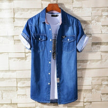 Load image into Gallery viewer, Male Business Casual Thin Denim Shirt Classical Fashion All Match