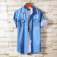 Load image into Gallery viewer, Male Business Casual Thin Denim Shirt Classical Fashion All Match