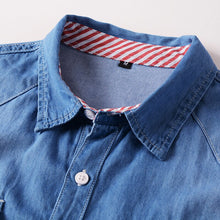 Load image into Gallery viewer, Male Business Casual Thin Denim Shirt Classical Fashion All Match