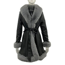 Load image into Gallery viewer, PU Leather Jackets Women Fashion Tie Belt Waist Coats Women