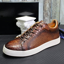 Load image into Gallery viewer, Causal Shoes Leather Handmade Classic Lace Up