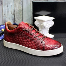 Load image into Gallery viewer, Causal Shoes Leather Handmade Classic Lace Up