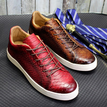 Load image into Gallery viewer, Causal Shoes Leather Handmade Classic Lace Up