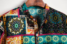 Load image into Gallery viewer, Man Clothes Summer Shirts Mens Ethnic Short Sleeve Casual Cotton
