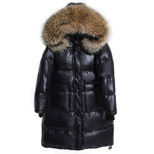 Long Down Jacket Fur