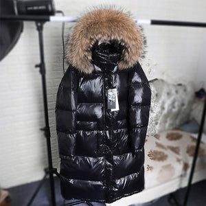 Long Down Jacket Fur