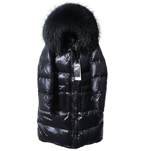 Long Down Jacket Fur