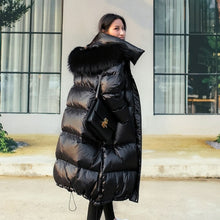 Load image into Gallery viewer, Long Down Jacket Fur