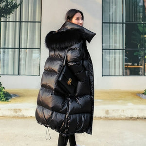 Long Down Jacket Fur