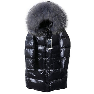 Long Down Jacket Fur