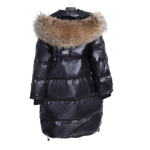 Long Down Jacket Fur