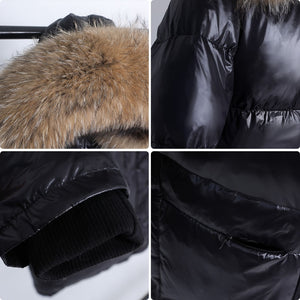 Long Down Jacket Fur