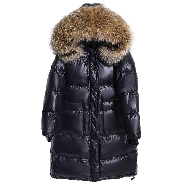 Long Down Jacket Fur