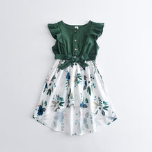 Load image into Gallery viewer, Irregular Mother Daughter Matching Dresses Family Set Flower