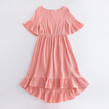 Load image into Gallery viewer, Solid Color Mother Daughter Matching Dresses Family Look Mommy