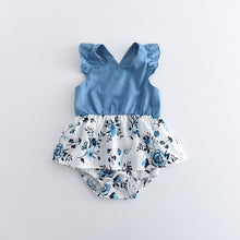 Load image into Gallery viewer, Summer Spring Print Cotton Family Matching Floral Sets Flounce