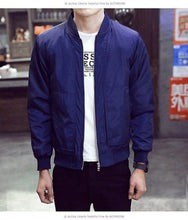 Load image into Gallery viewer, Men Bomber Jacket New Men Jacket Fashion Zipper Windbreaker Mens