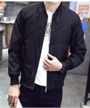 Load image into Gallery viewer, Men Bomber Jacket New Men Jacket Fashion Zipper Windbreaker Mens