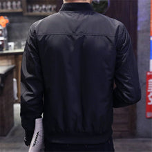 Load image into Gallery viewer, Men Bomber Jacket New Men Jacket Fashion Zipper Windbreaker Mens