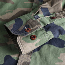 Load image into Gallery viewer, Men Camouflage Cargo Shirt Durable Outdoor Hiking Sport