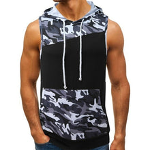 Load image into Gallery viewer, Camouflage Tank Top Hoodies Fitness Tight Fitting