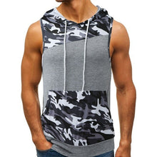 Load image into Gallery viewer, Camouflage Tank Top Hoodies Fitness Tight Fitting