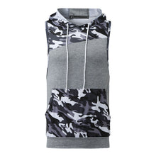 Load image into Gallery viewer, Camouflage Tank Top Hoodies Fitness Tight Fitting