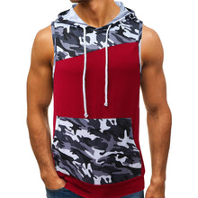 Load image into Gallery viewer, Camouflage Tank Top Hoodies Fitness Tight Fitting