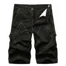 Load image into Gallery viewer, Men Cargo Shorts Summer Cotton Short Men Knee Length Pants Male Casual