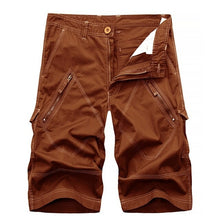 Load image into Gallery viewer, Men Cargo Shorts Summer Cotton Short Men Knee Length Pants Male Casual