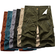 Load image into Gallery viewer, Men Cargo Shorts Summer Cotton Short Men Knee Length Pants Male Casual