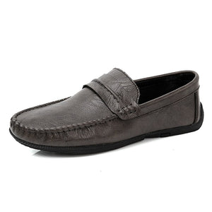 Men Casual Genuine Leather Loafers Shoes Moccasins