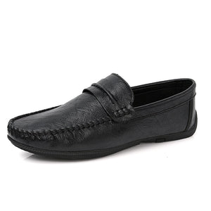 Men Casual Genuine Leather Loafers Shoes Moccasins