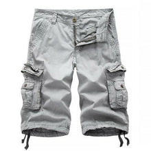 Load image into Gallery viewer, Men Casual Summer Solid Color Multi Pockets Fifth Cargo Pants Loose - Sophornlilly