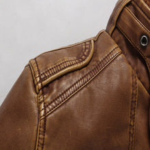 Load image into Gallery viewer, Men Leather Suede Jacket Fashion Motorcycle Leather Jacket Male Long